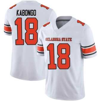 Men's Oklahoma State Cowboys David Kabongo Football Jersey - Limited White