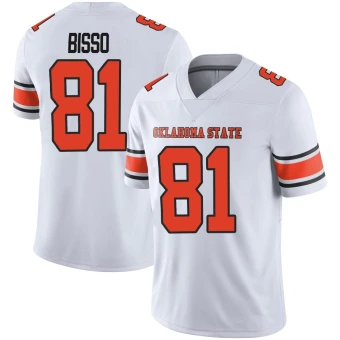 Men's Oklahoma State Cowboys Joe Bisso Football Jersey - Limited White