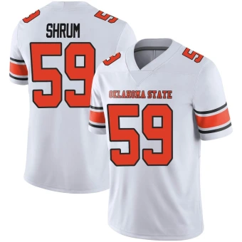 Men's Oklahoma State Cowboys Kason Shrum Football Jersey - Limited White