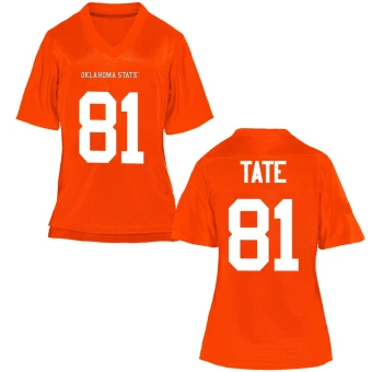 Women's Oklahoma State Cowboys CJ Tate Football Jersey - Game Orange